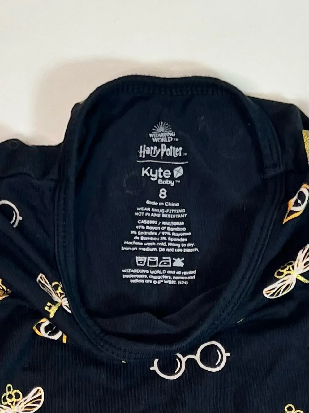 Kyte Baby Harry Potter Pajama Set Unisex Size 8